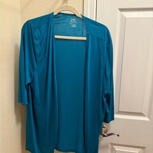 Just My Size Turquoise Cardigan